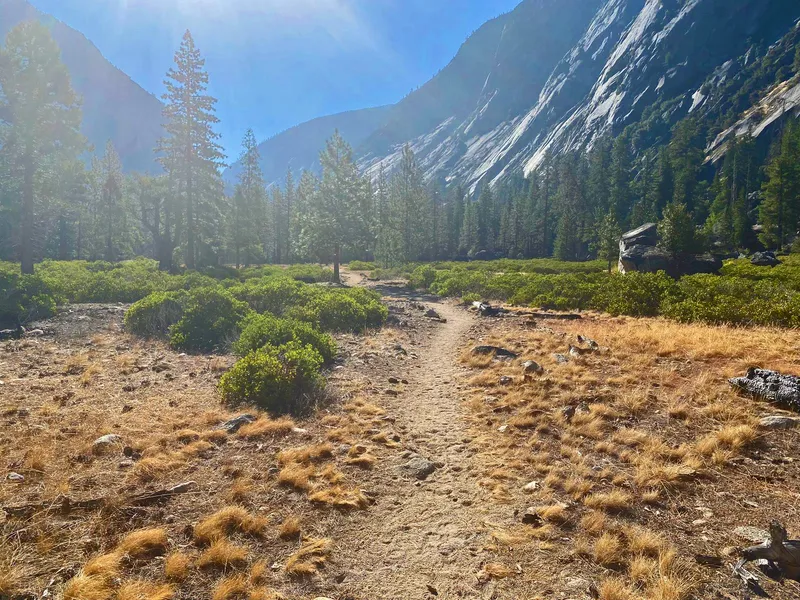 A mile or two from the trailhead.