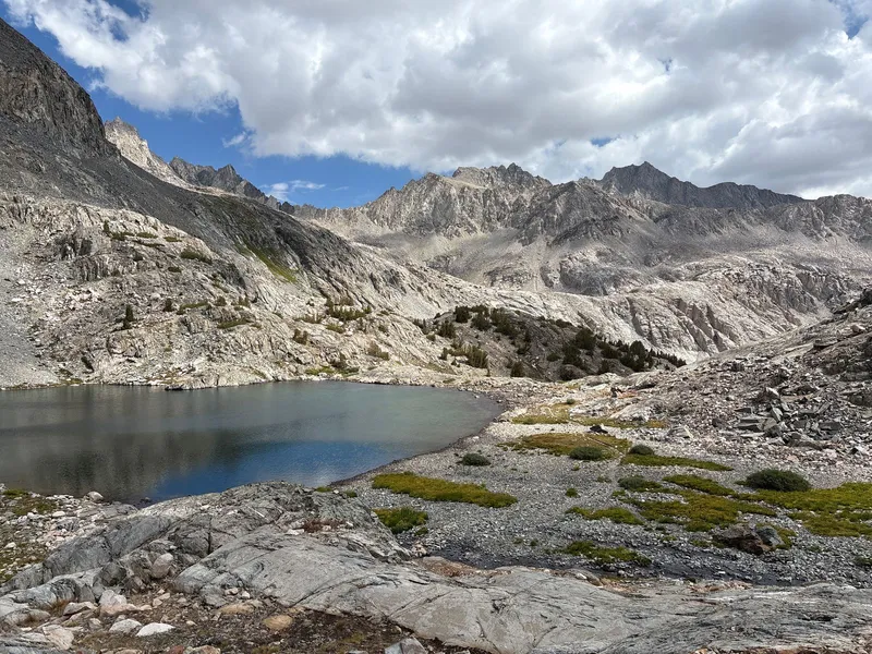 Looking back on the unnamed lake.